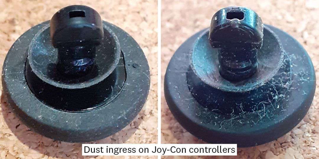 Joy-Con dust build up from Which? lab investigation