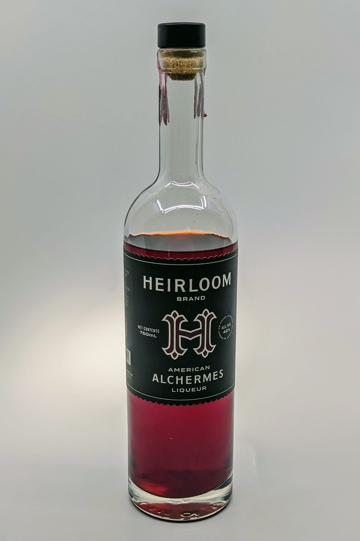 Heirloom Alchermes bottle.