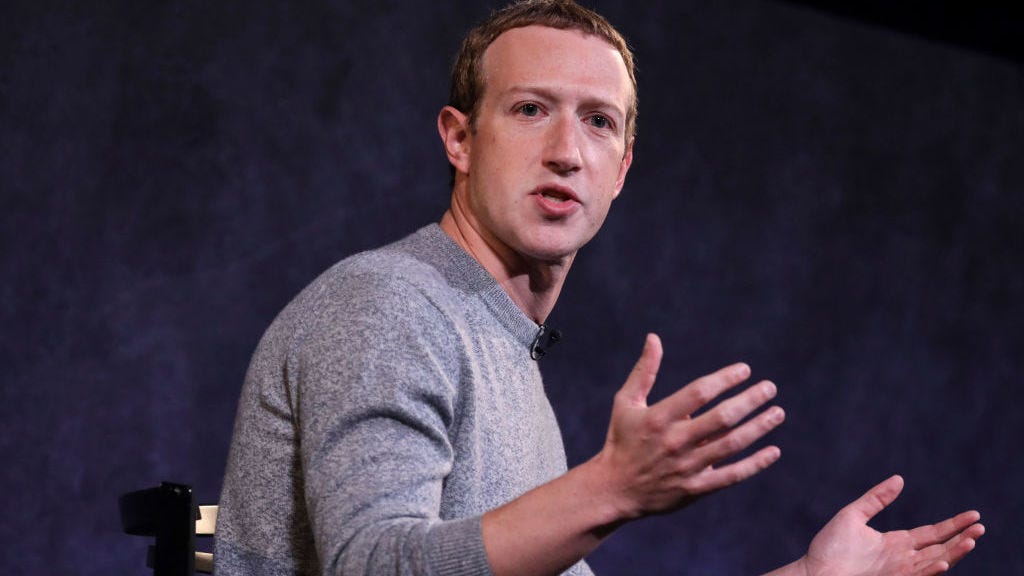Mark Zuckerberg, CEO of Meta, speaking