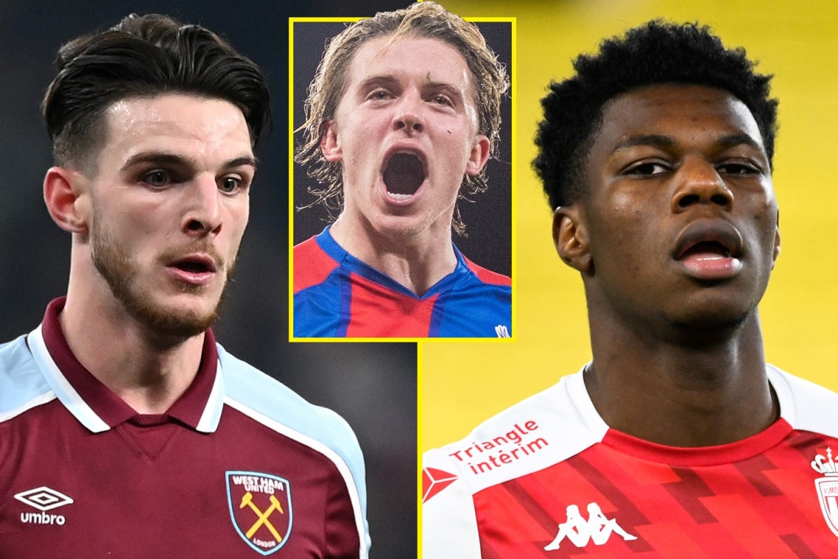 Chelsea eye Aurelien Tchouameni and Declan Rice but won't sign both as  Thomas Tuchel wants to integrate Crystal Palace sensation Conor Gallagher