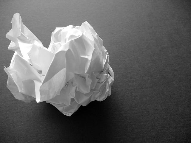 Crumpled Paper and Student Bias