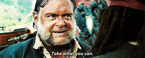 "Take what you can, give nothing back" gif