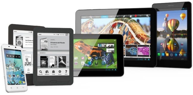 BQ tablets y lectores de ebooks