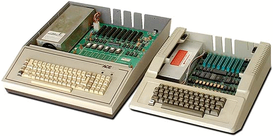 Franklin ACE 100 vs Apple II from oldcomputers.net