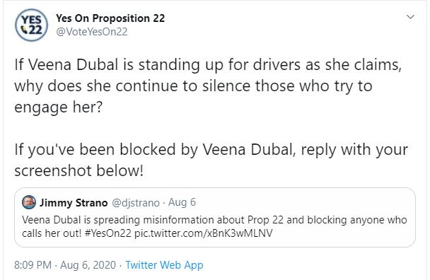 Yes on 22-Blocked By Veena Thread