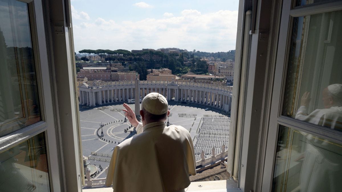 Pope Francis gives his blessing to an eerily empty St. Peter's Square - CNN