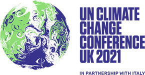 An image of the logo for UN Climate Change Conference (COP26) at the SEC – Glasgow 2021