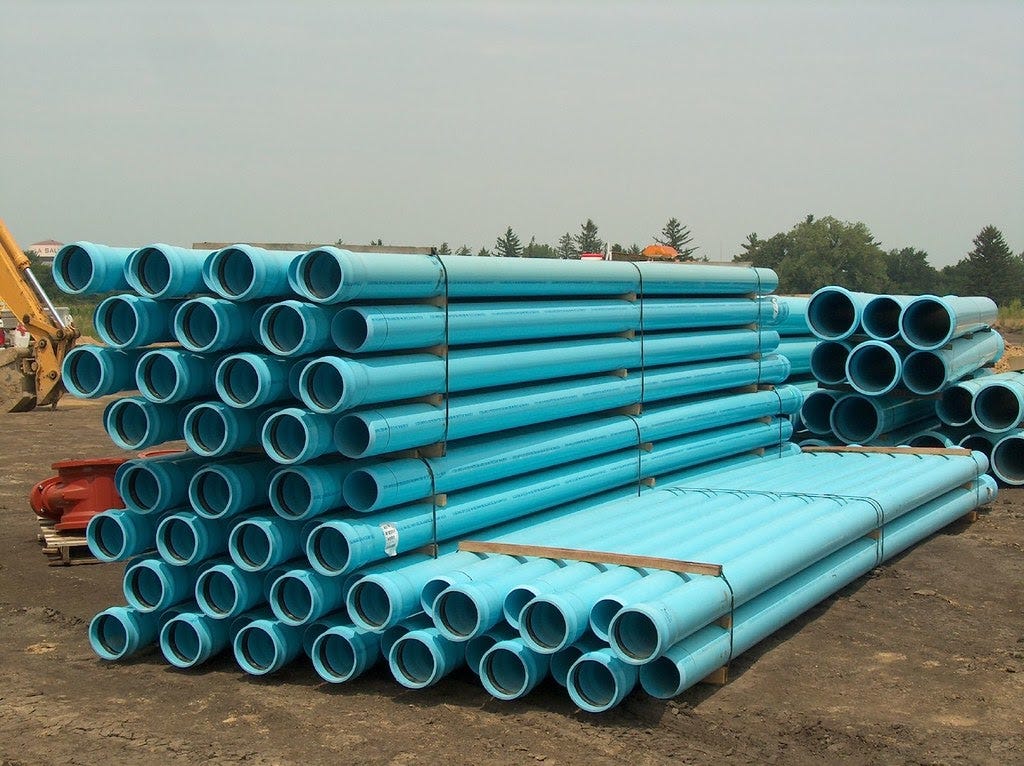 PVC Pipe | PVC pipe for water main construction | Pam Broviak | Flickr