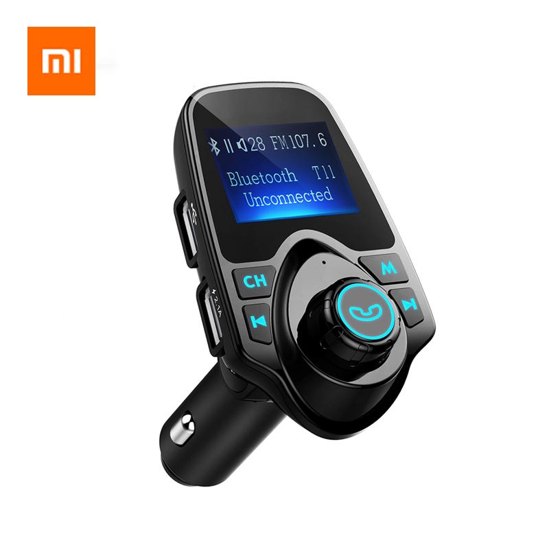 Acquistare Elettrodomestici per la cura della personale | Xiaomi T11  Wireless Bluetooth FM Transmitter Handsfree Car Kit MP3 Player Wireless  Bluetooth Adapter With Dual USB Port Car Kit