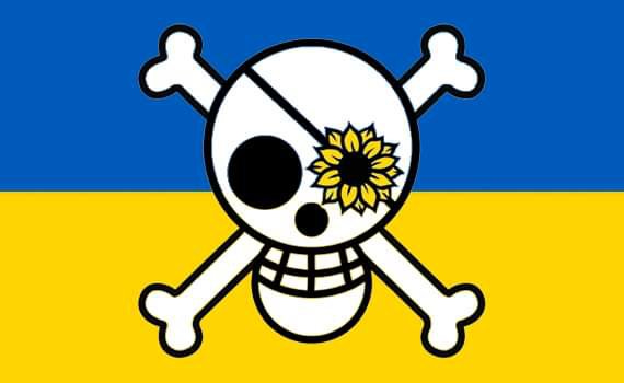 New Flag of the Sunflower Pirates- a Dedication to our Ukrainian Nakama :  r/OnePiece