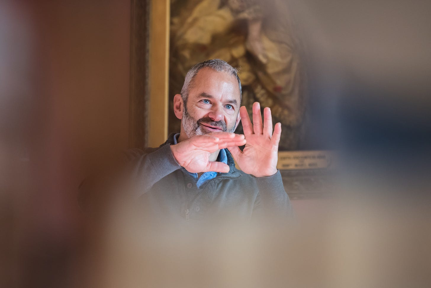 Portrait of Martin Palethorpe facilitating a workshop