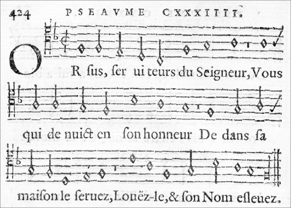 Psalm 134 from Genevan Psalter, 1562