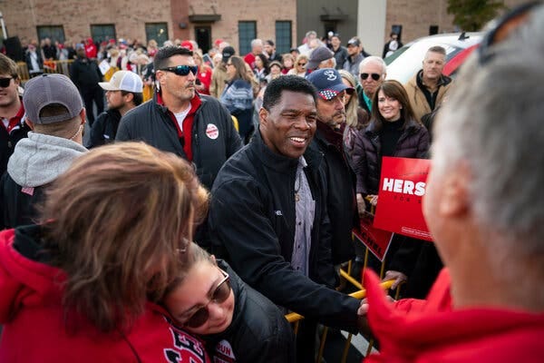Herschel Walker, who grew up in Georgia and was a phenom for the University of Georgia’s football team, has made his roots in the state a centerpiece of his campaign for Senate.