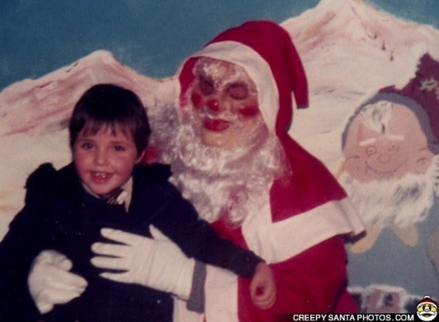 23 fotos perturbadoras do Papai Noel que vão aterrorizar seu Natal – Fatos  Desconhecidos
