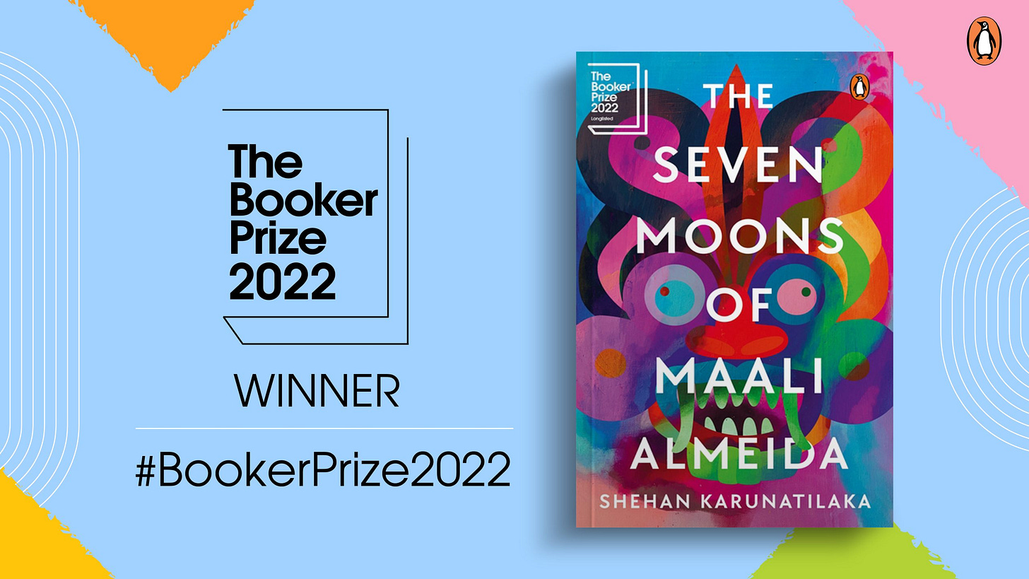 The Seven Moons of Maali Almeida published by Penguin is the winner of the  Booker Prize 2022 - Penguin Random House India