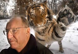 Ron with tiger