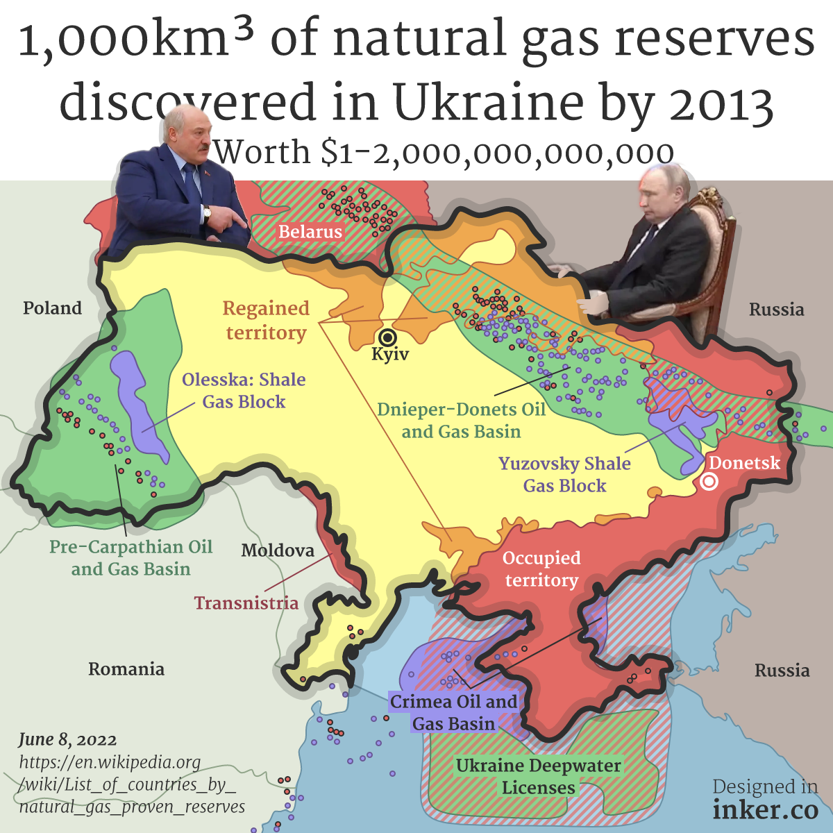 Ukrainian Oil and Gas Reserves and War Zones : r/MapPorn