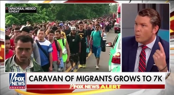 The “Fox &amp; Friends Weekend” co-host Pete Hegseth said on Monday that “they caught over 100 ISIS fighters in Guatemala trying to use this caravan.”