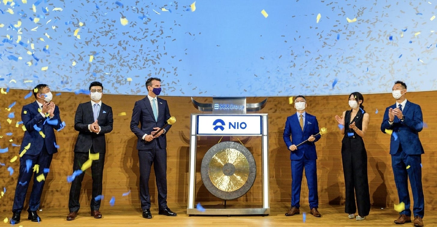 NIO Successfully Lists in Singapore, to Set Up Local R&D Center