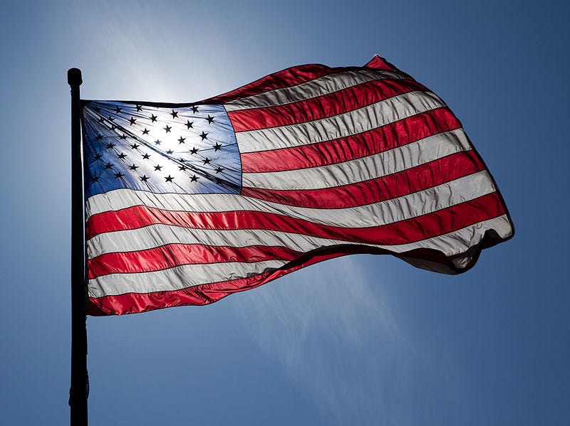 US flag patriotism