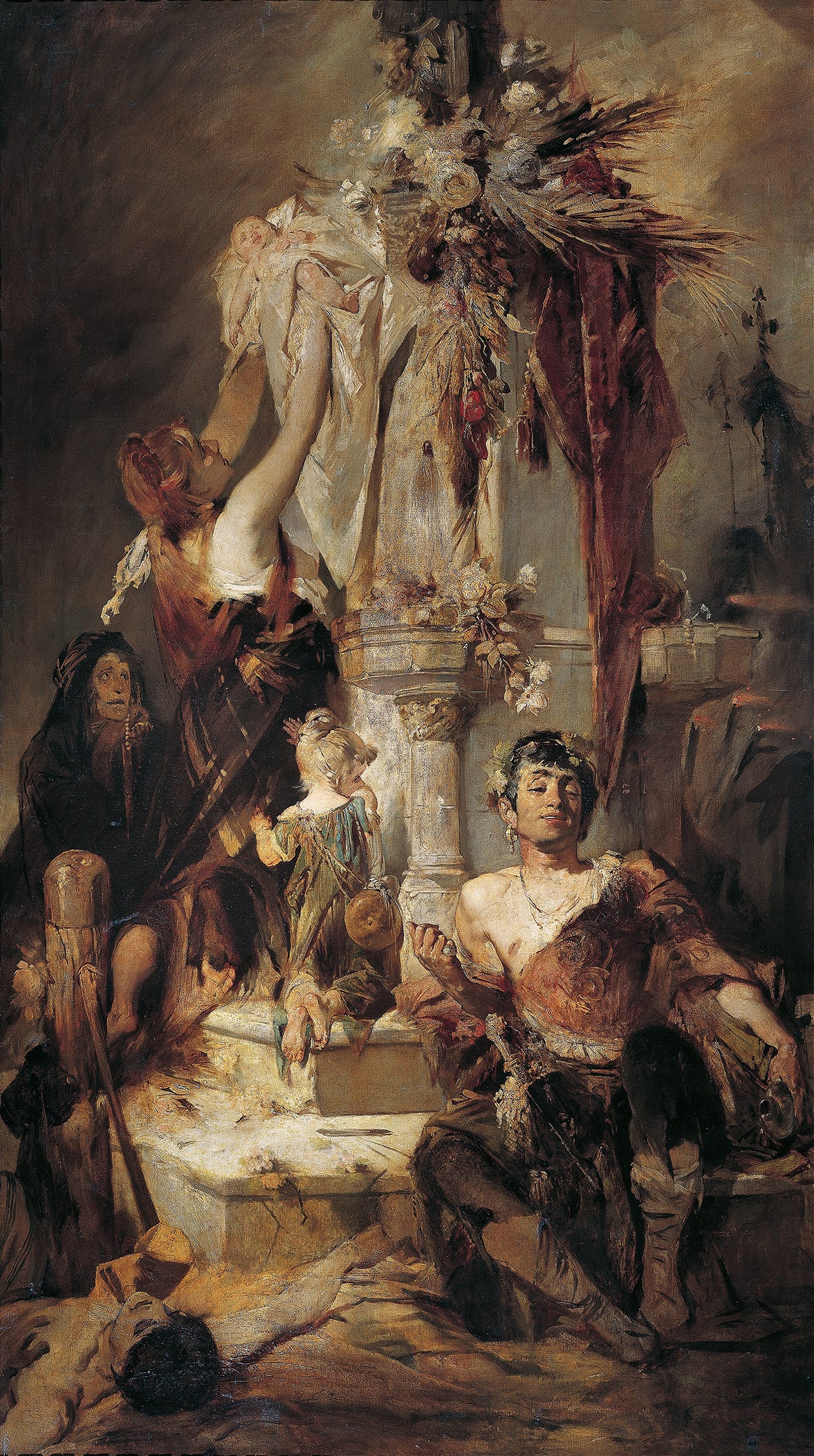 Ancient Victim Scene (1880) by Hans Makart