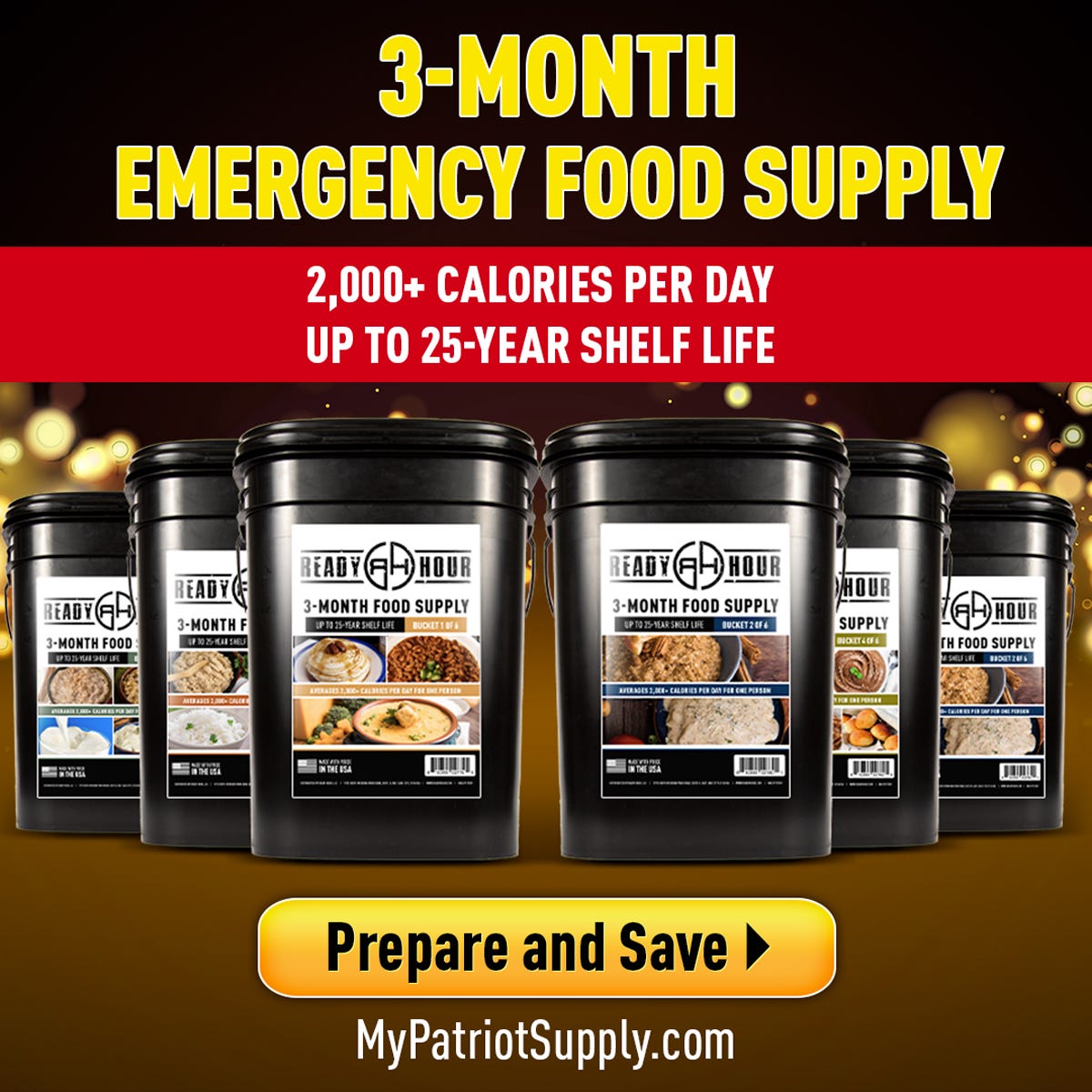 3-month emergency food supply