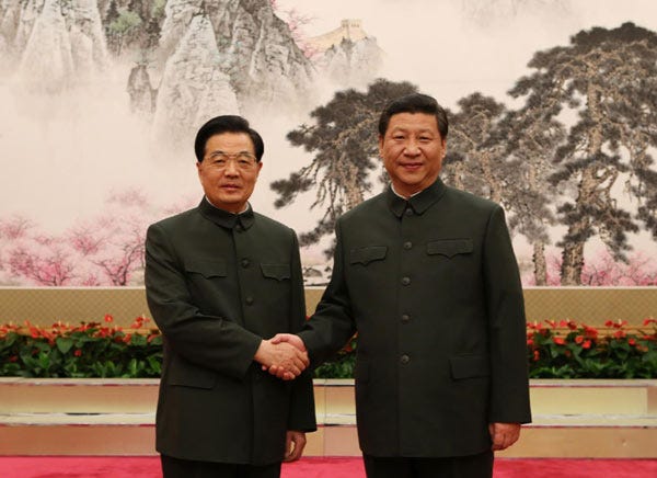 Hu, Xi urge army to fulfill historic missions[1]- Chinadaily.com.cn