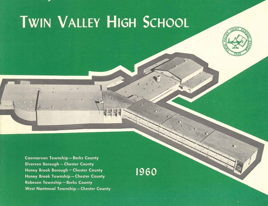 Twin Valley Highschool Flyer dated 1960s.