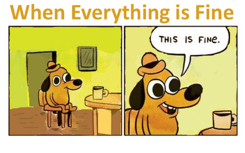 When Everything is Fine : antimeme