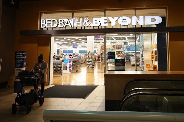 A Bed Bath &amp; Beyond store in the TriBeCa neighborhood.