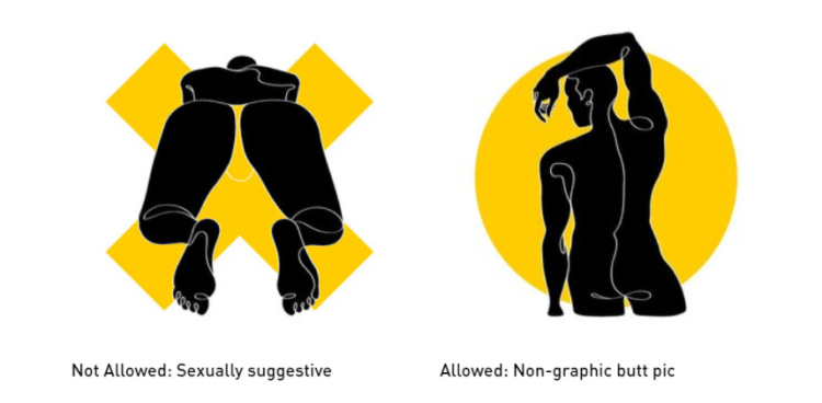 Grindr - nová pravidla pro profilové fotky.