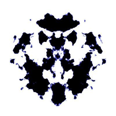 Black And White Rorschach Graphic' Art Print - magann | Art.com