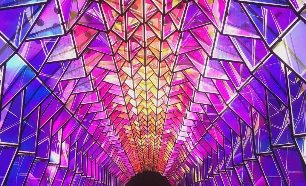 This Colorful Tunnel At SFMOMA Is Like Stepping Into A Kaleidoscope