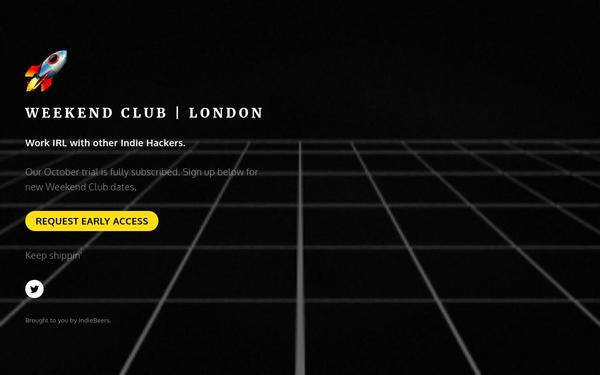 Weekend Club 🚀| London