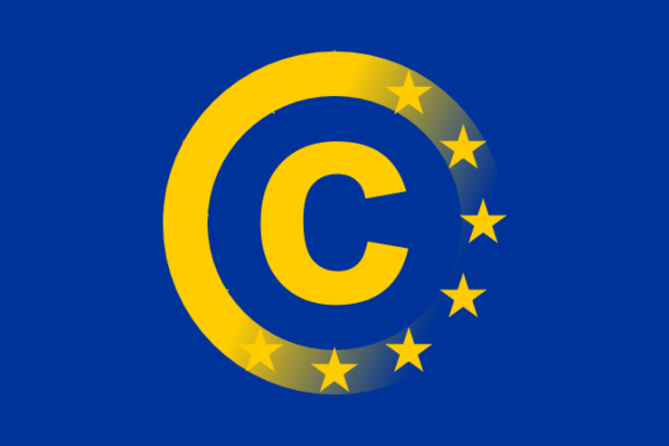 Flag of copyright europe