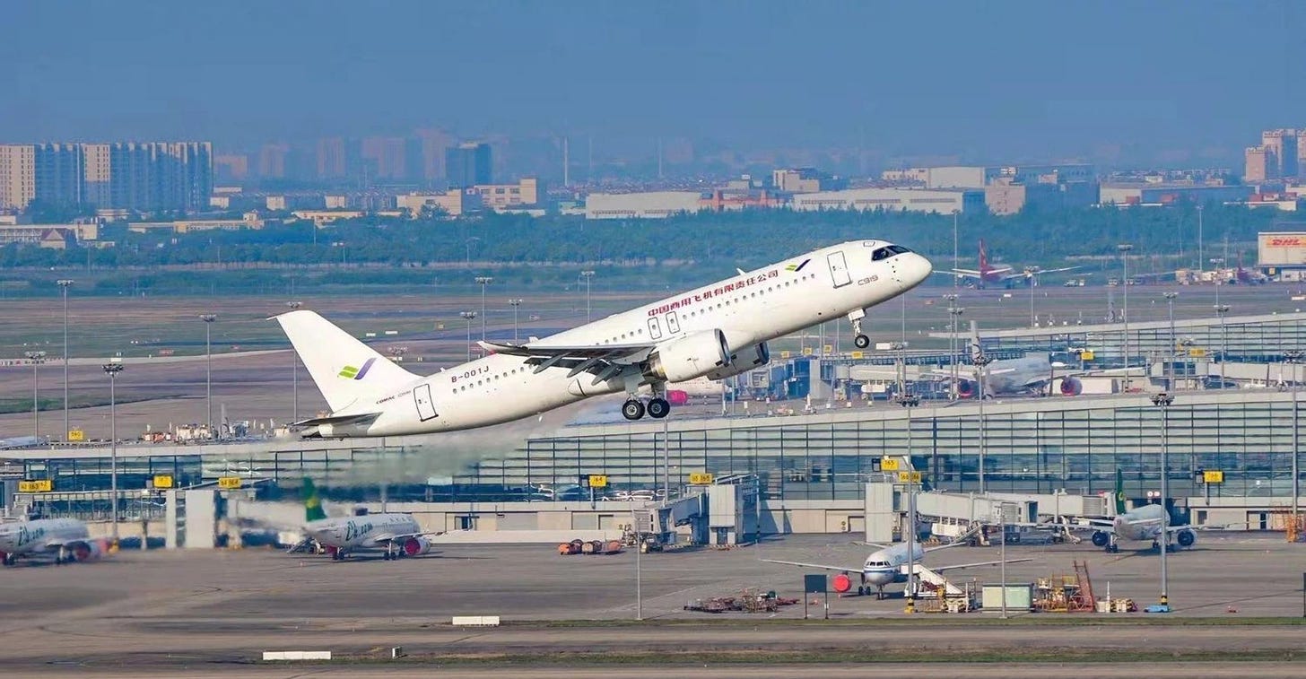 China’s First Homemade C919 Passenger Airplane Completes Flight Test