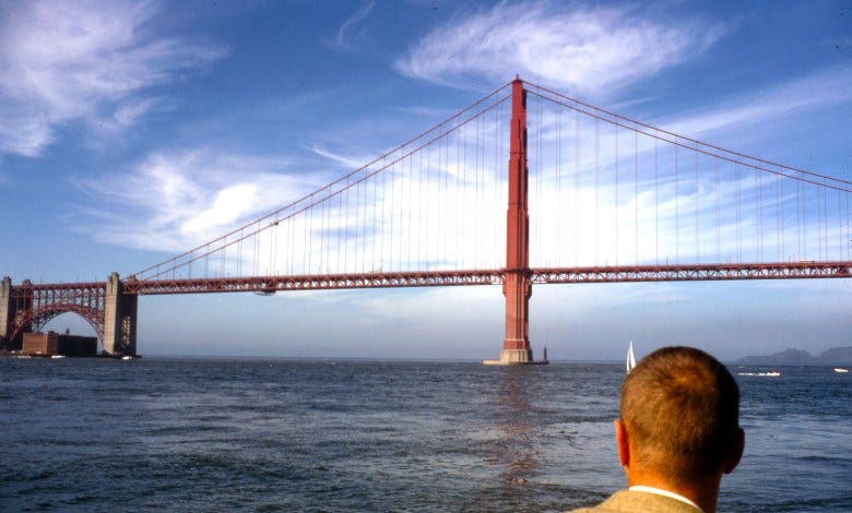Golden Gate Bridge CA 1968