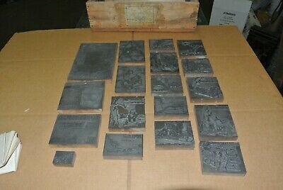 VINTAGE ELECTROTYPE PRINTER PLATE &#034;AMERICA IS WEST&#034; IMAGE PLATES [WHSE2.28A]