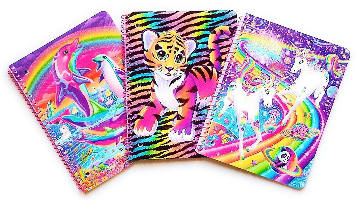 1 Subject Wide Ruled Notebook (3 Pack) Kittens, Unicorns and Giraffe,  INCLUDES 3 Wide-ruled spiral notebooks By Lisa Frank - Walmart.com