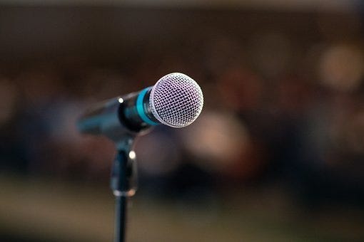 Public Speaking, Mic, Microphone, Stage