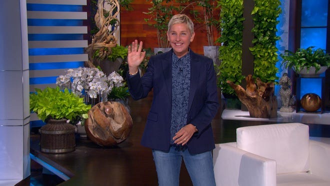 Ellen DeGeneres speaks during the March 23, 2021, episode of "The Ellen DeGeneres Show."