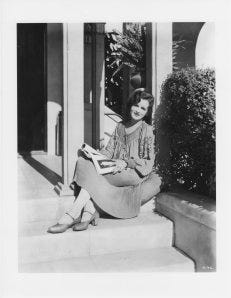 Mary Astor outside her family's home, Moorcrest. Courtesy of the Academy of Motion Picture Arts and Sciences