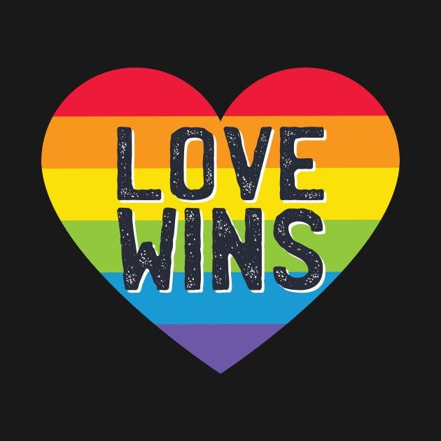 Love Wins - Love Wins - Kids T-Shirt | TeePublic