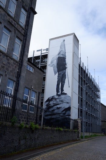 Jofre Oliveras mural in Aberdeen