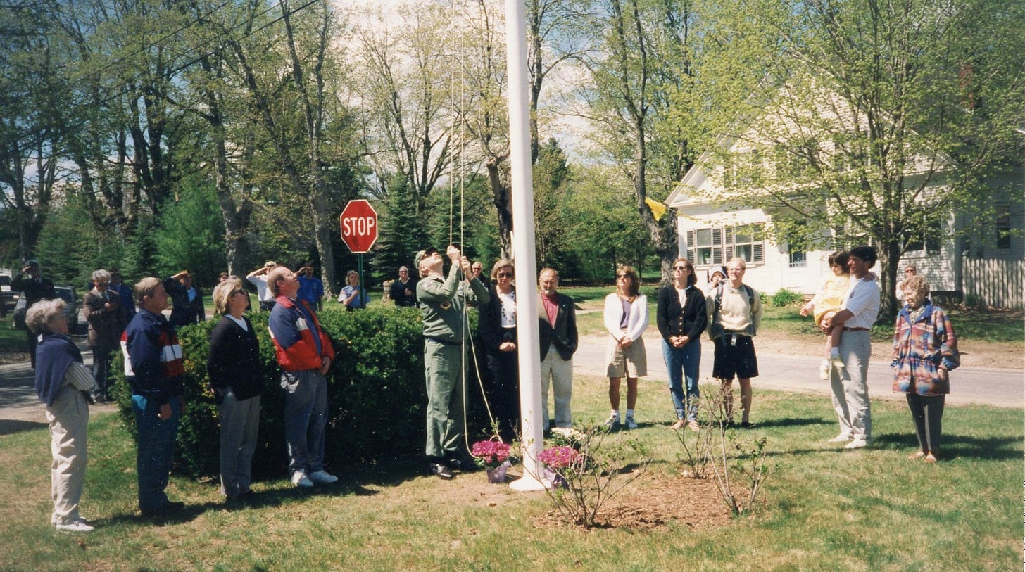 Smithville flagpole dedication