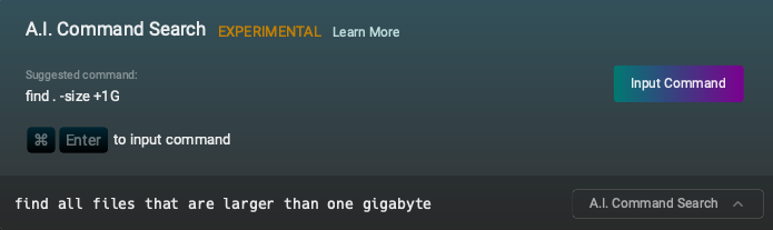 ai command search