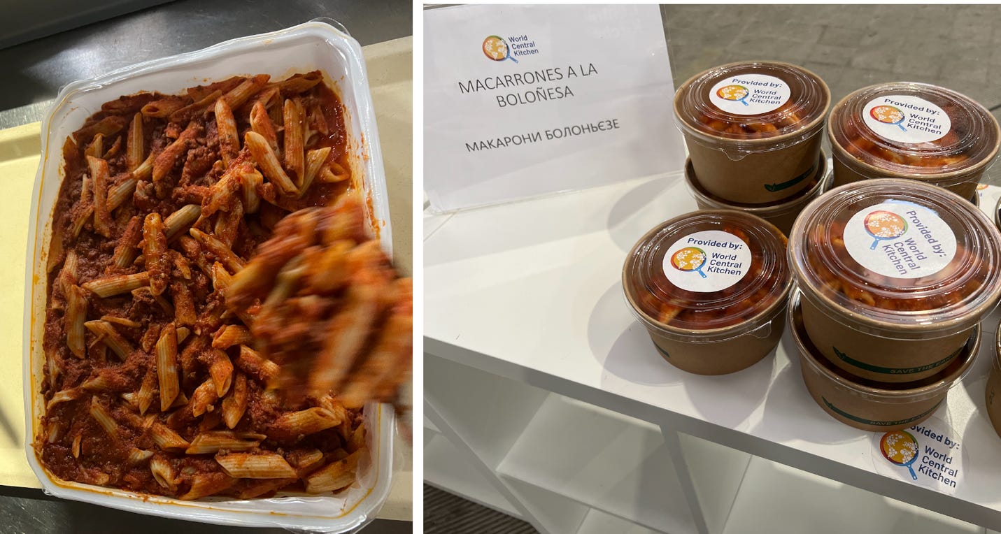 A picture containing food, tray, dish, breakfast

Description automatically generated
