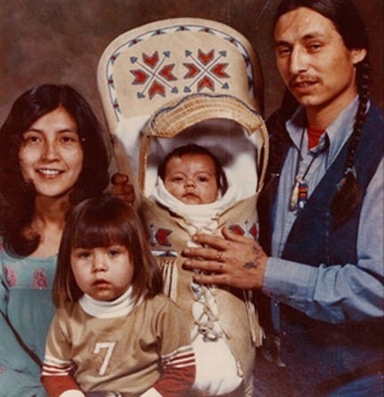 John Trudell and family