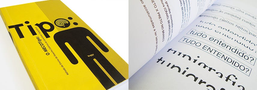 “Mecotipo”, livro de Leonardo Buggy de 2008 que oferece pela primeira vez um método de desenho tipográfico produzido no Brasil.