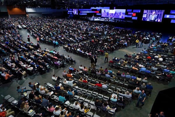This week’s meeting was the largest gathering of the Southern Baptist Convention since the mid-1990s.